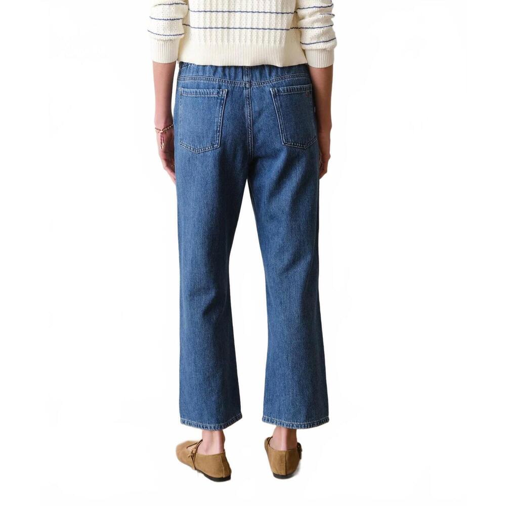 NEW MARINE LAYER ella straight leg pants in medium wash - Picture 3 of 8
